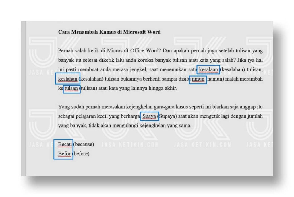 Cara mengaktifkan kamus di ms word 2007